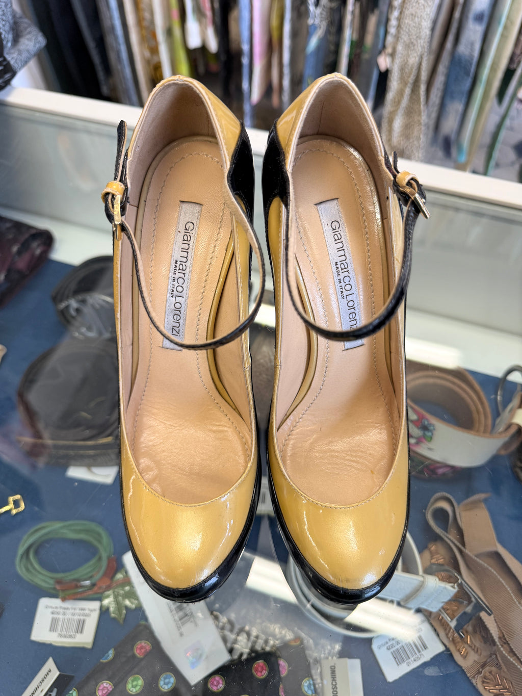 Décolleté Gianmarco Lorenzi 14 cm vernice