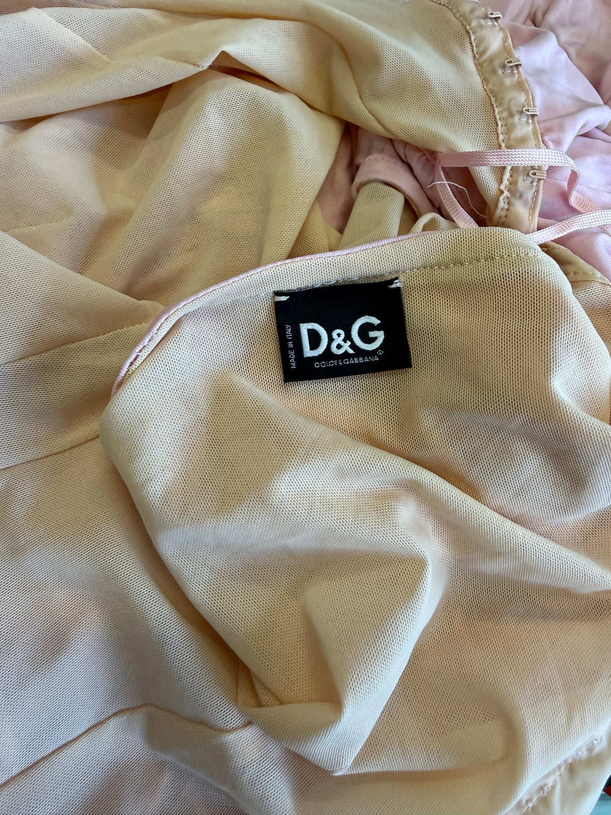 Top corsetto Dolce & Gabbana manica sbuffo 00s