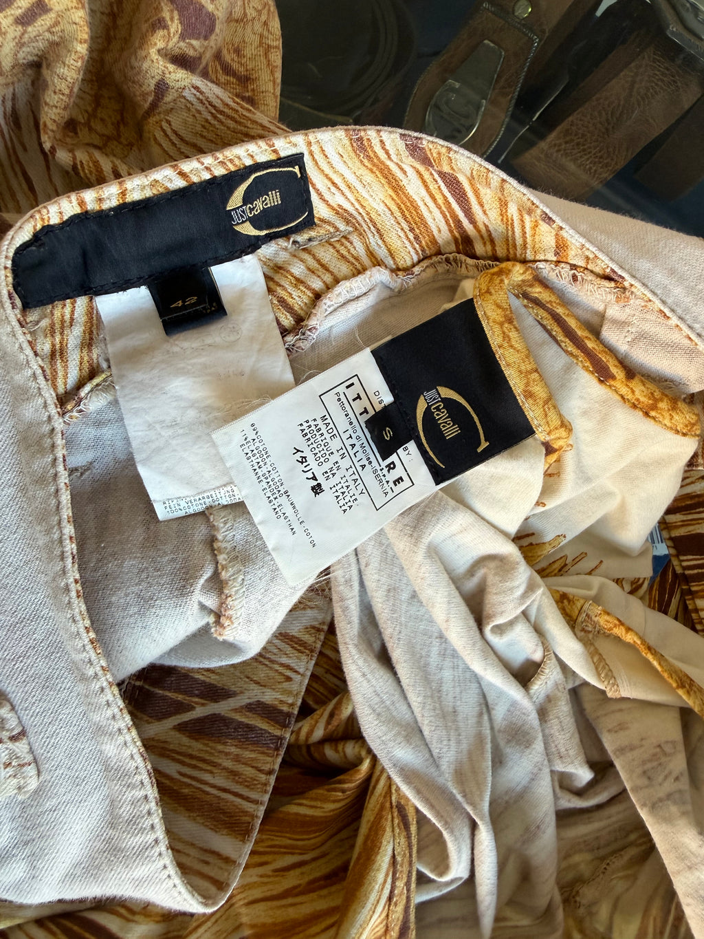 Completo Roberto Cavalli paglia ed intreccio 2000s