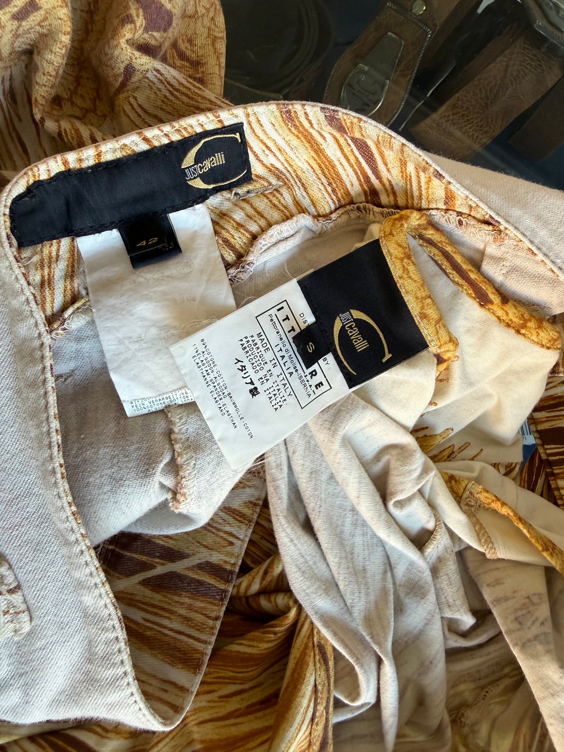 Completo Roberto Cavalli paglia ed intreccio 2000s