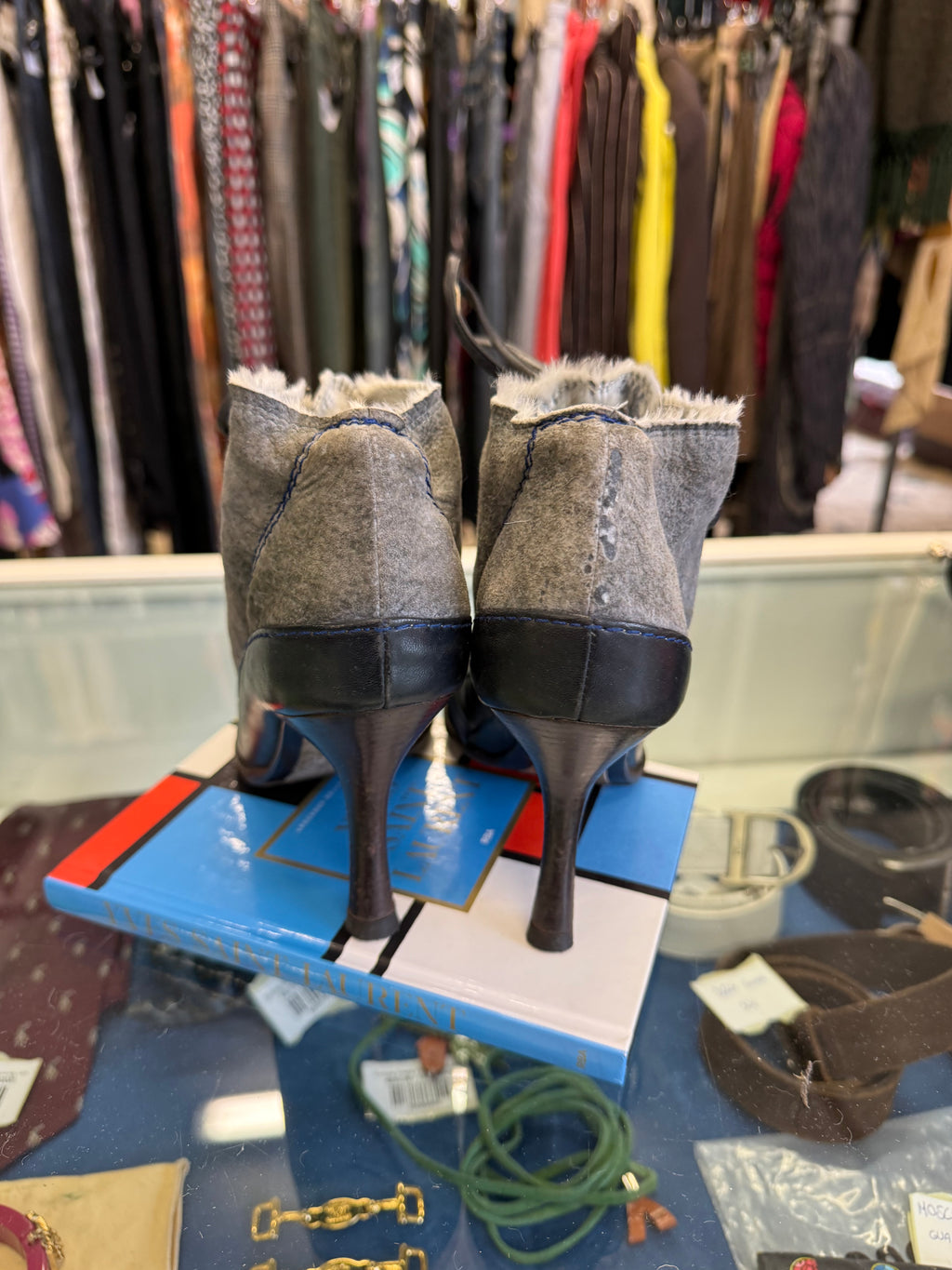 Stivaletti Giuseppe Zanotti finta pelliccia 90” ￼