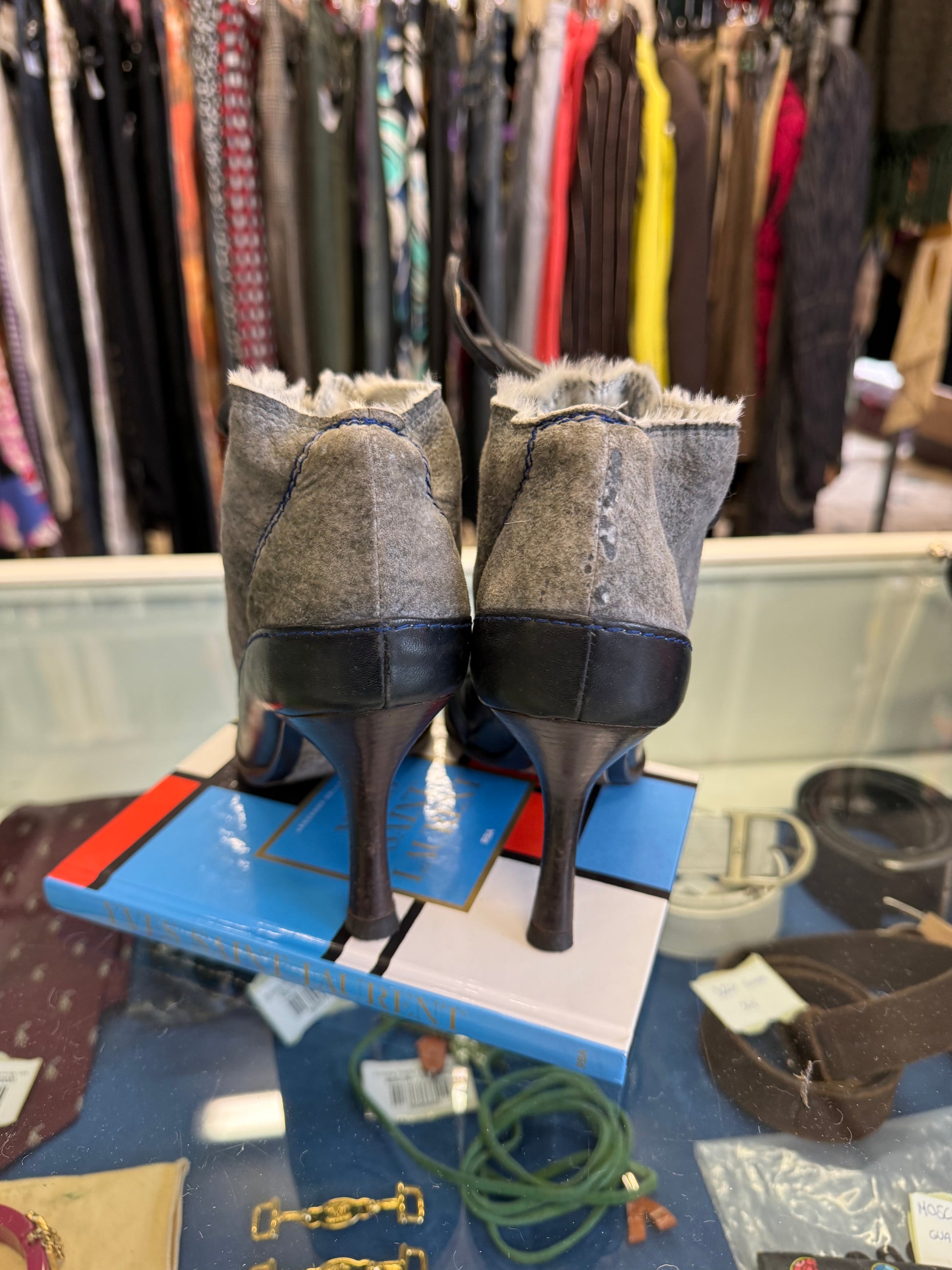 Stivaletti Giuseppe Zanotti finta pelliccia 90” ￼