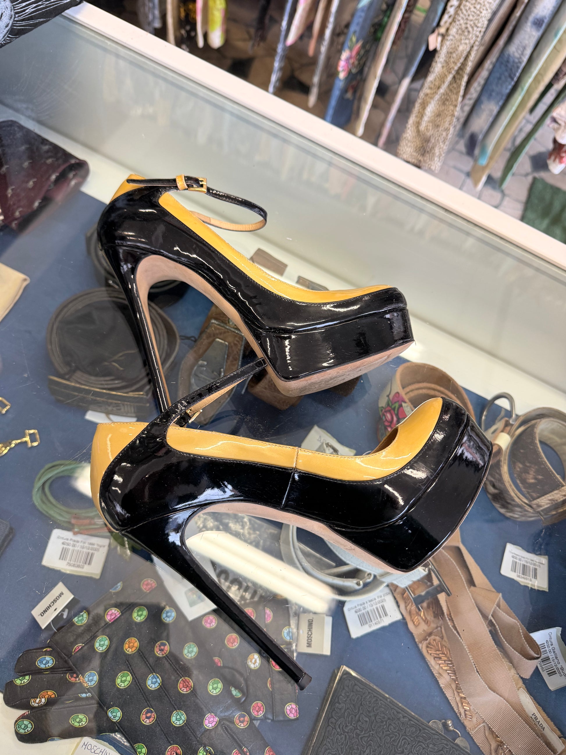 Décolleté Gianmarco Lorenzi 14 cm vernice