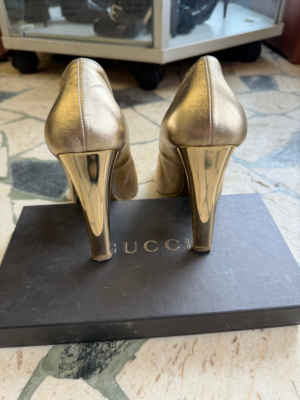 Tacchi gioiello  Le Silla oro e Swarovski