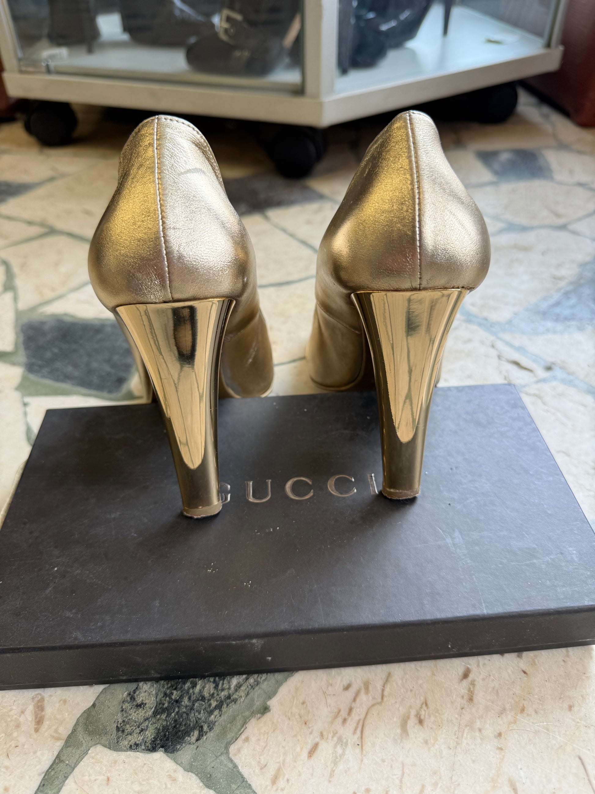 Tacchi gioiello  Le Silla oro e Swarovski
