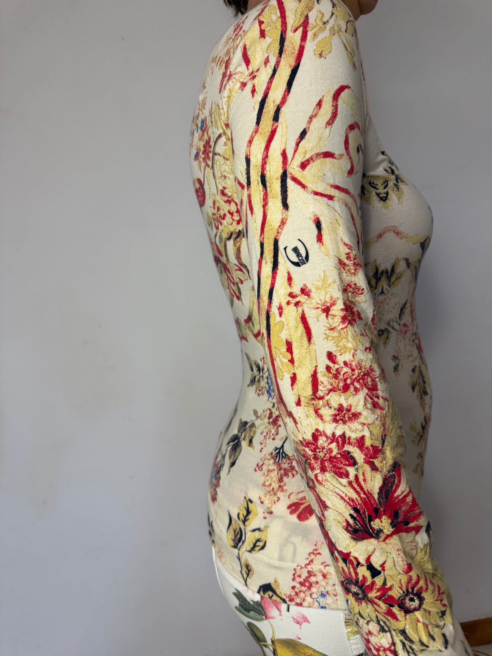 Top floreale bouquet Roberto Cavalli Just 2000”