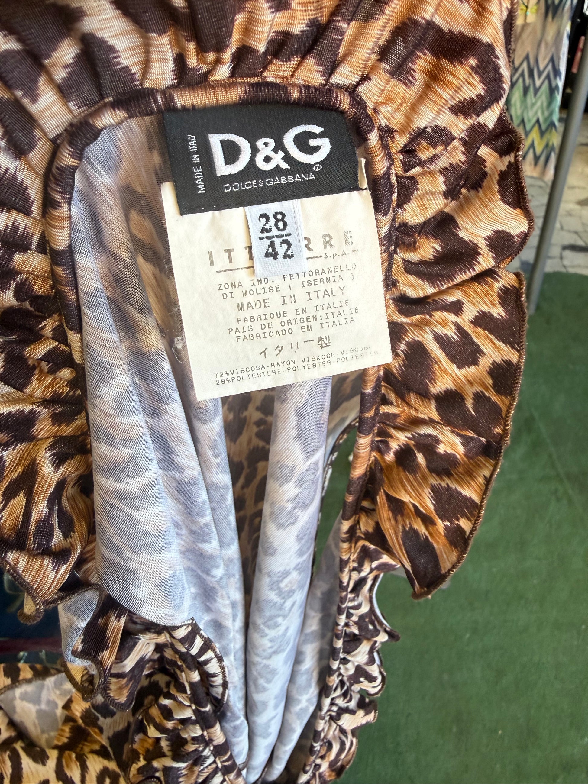 Top Dolce & Gabbana leopardo anni 2000