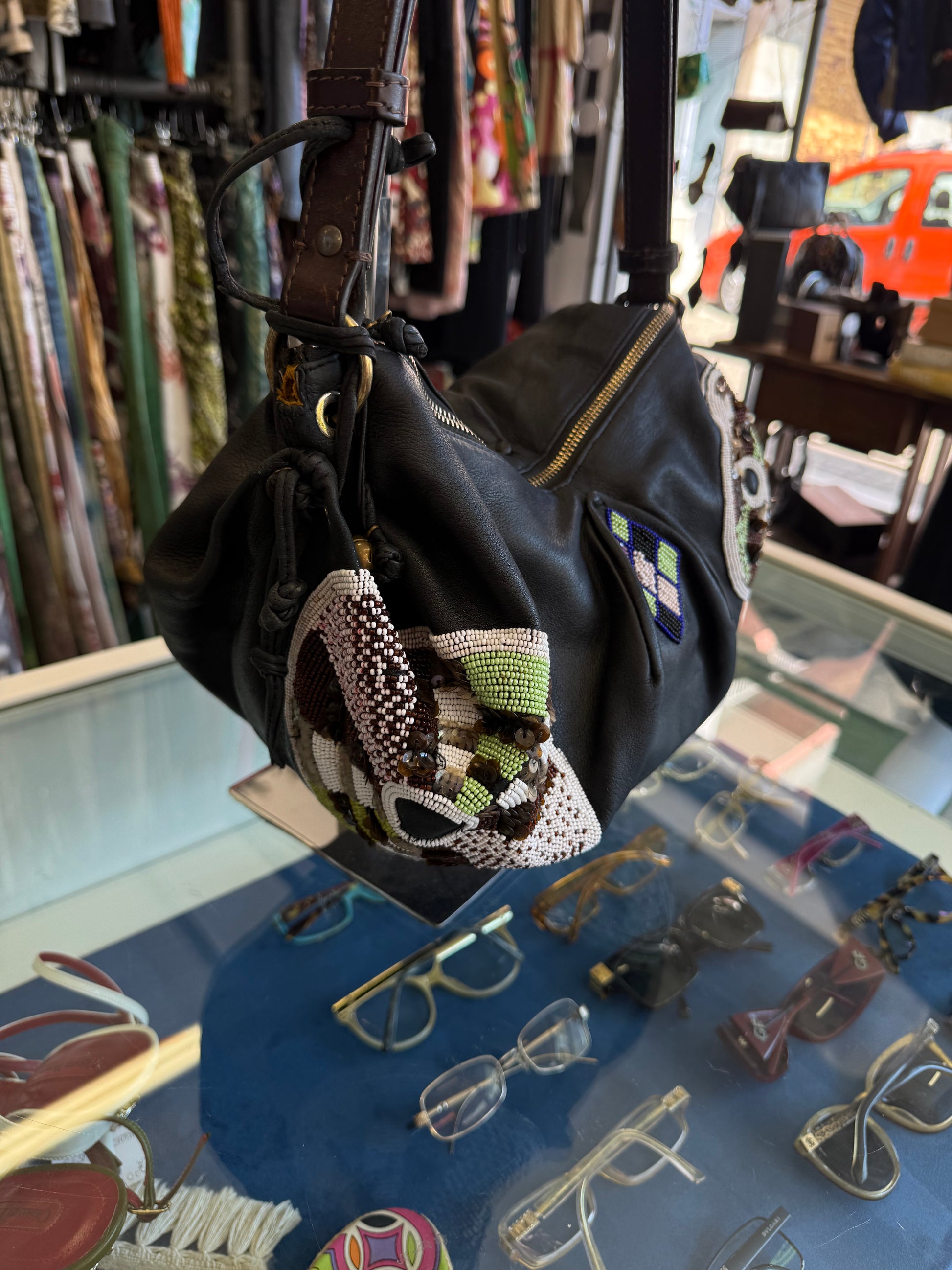 Borsa Etro ricamata in perline navajo 00s