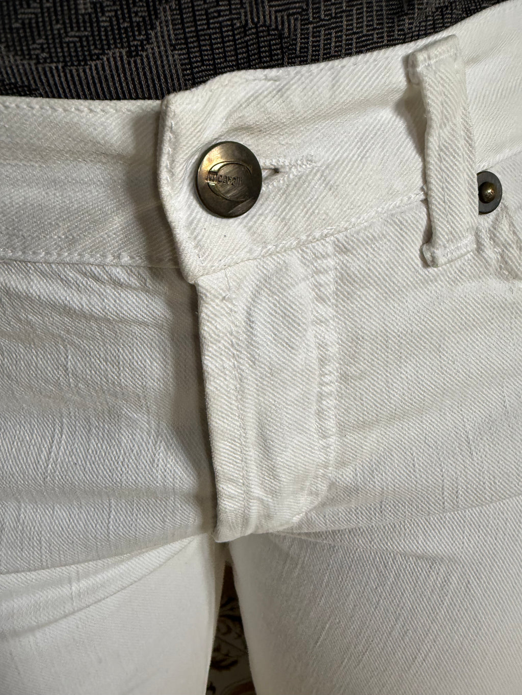 Jeans elengante bianco Roberto Cavalli Just 2000”