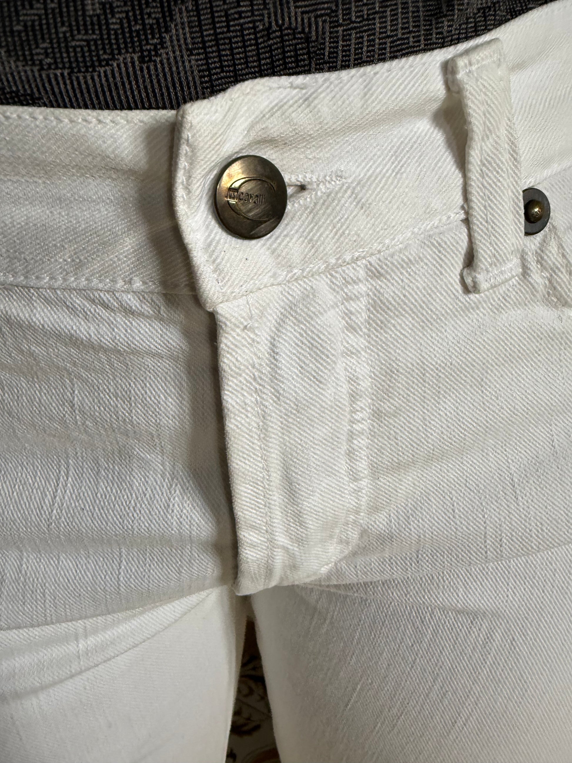 Jeans elengante bianco Roberto Cavalli Just 2000”