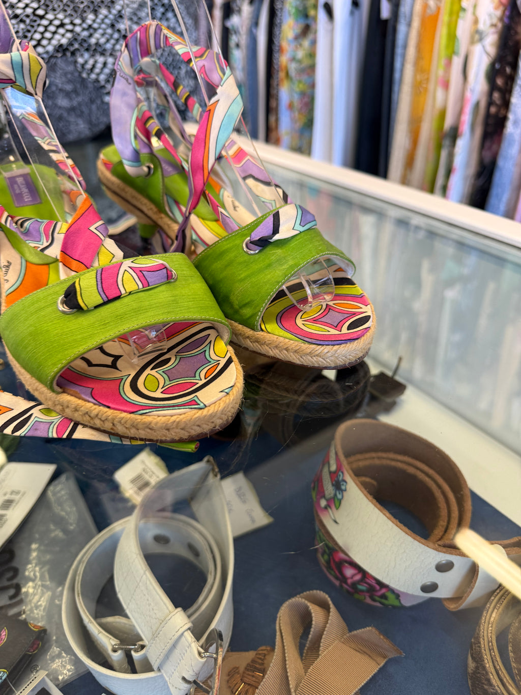 Sandali Emilio Pucci alla schiava espadrialis 2000s