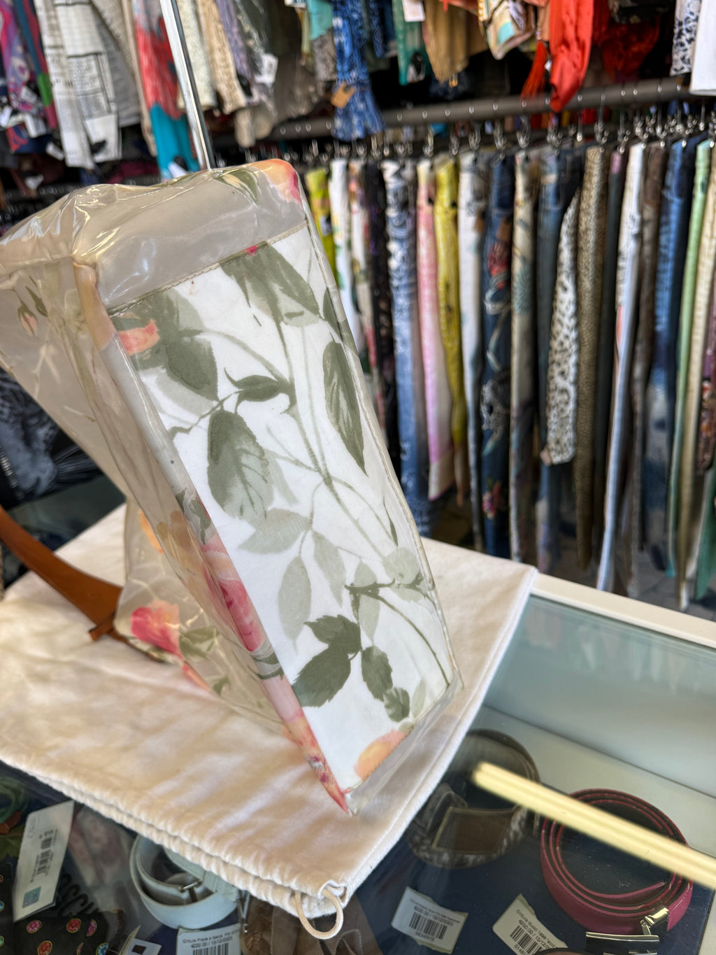 Borsa a spalla Roberto Cavalli SS1998 pitone e rose