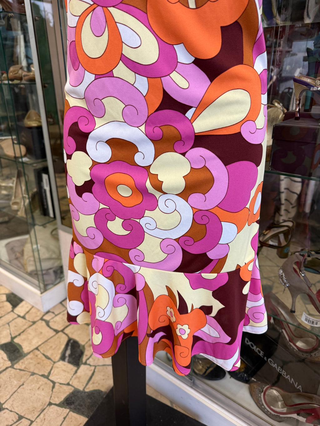 Abito D&G SS2004 stampa floreale