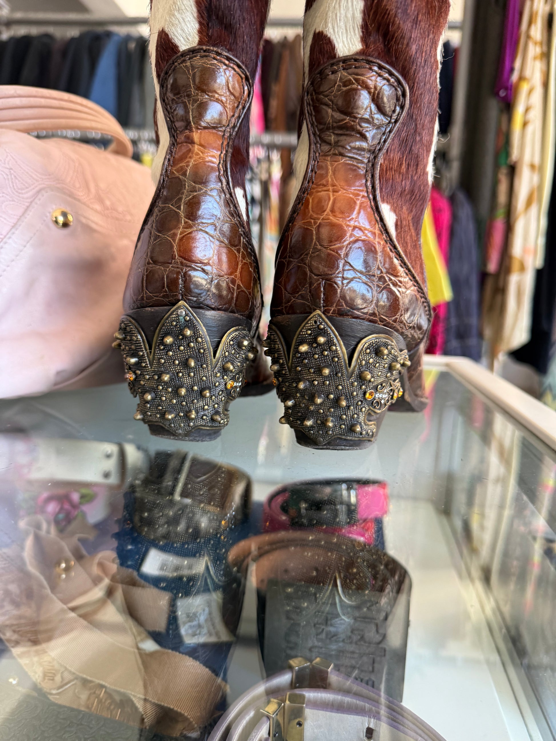 Stivali gioiello Giuseppe Zanotti Cowboy Texani cavallino
