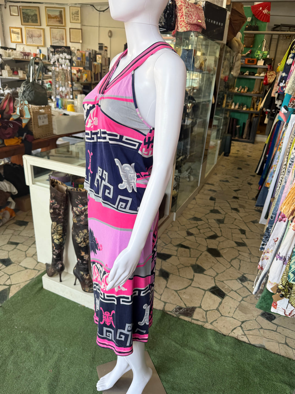 Completo Leonard Paris in seta stile Cina 00s