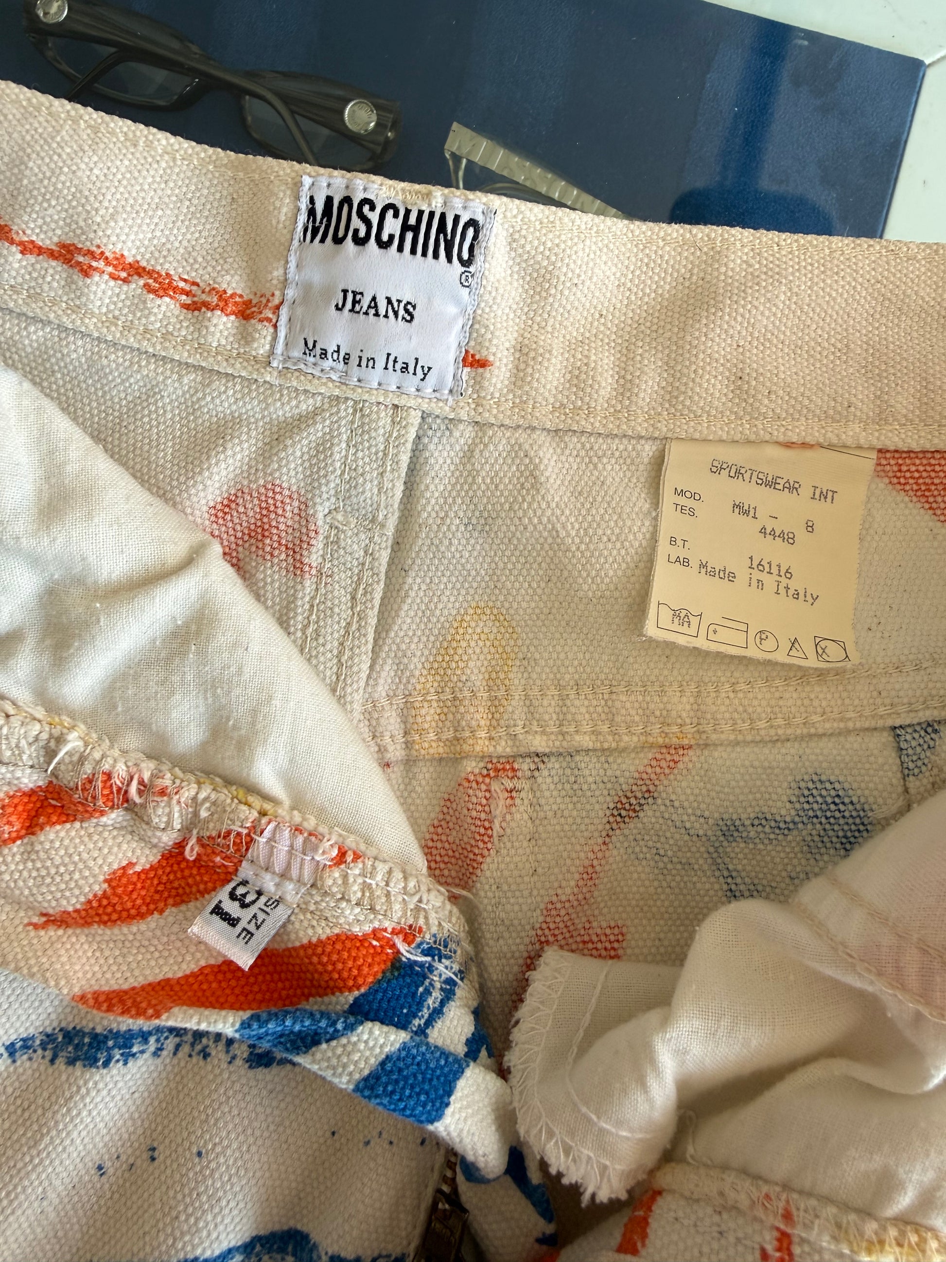 Jeans Moschino Graffiti mani 1990s