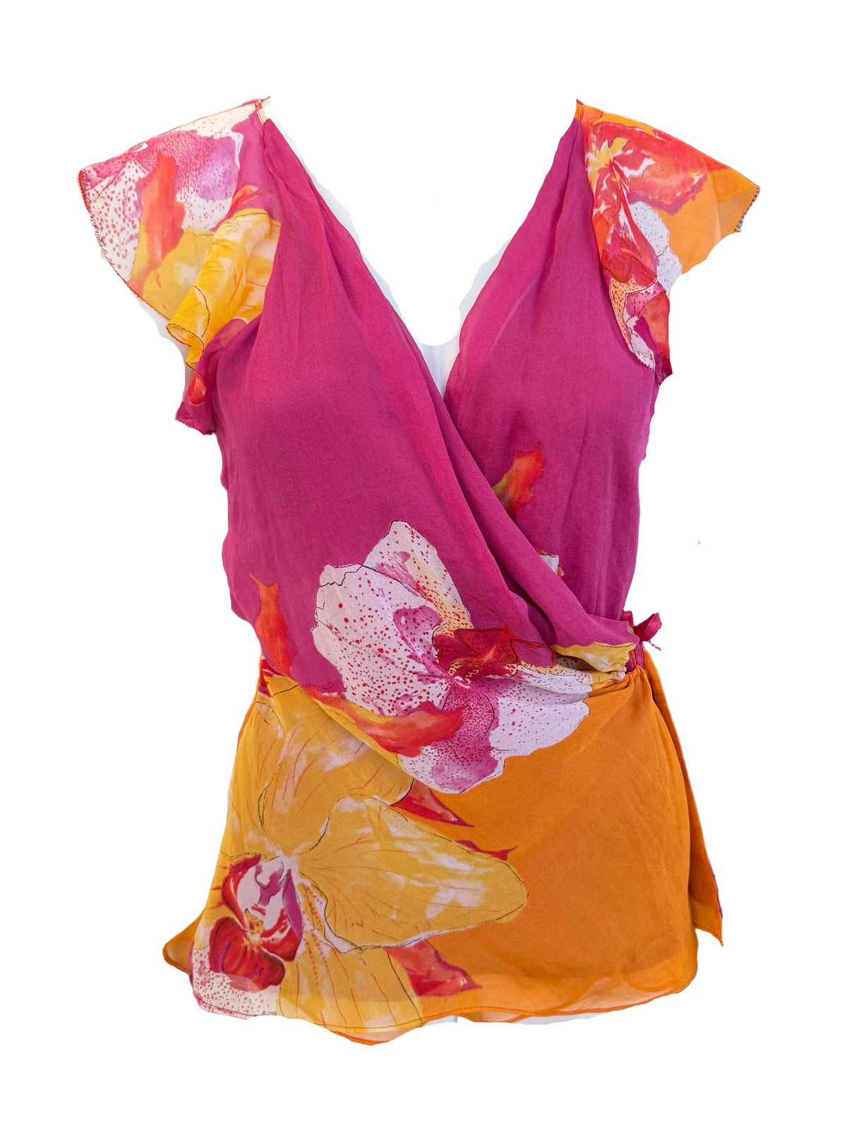 Top Diane Von Fustenberg orchidee in seta 00s
