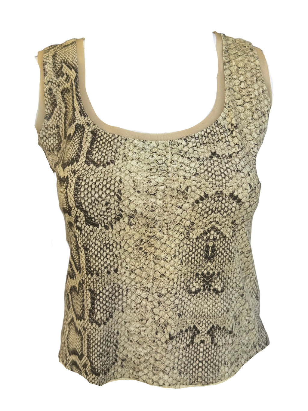 Top smanicato Roberto Cavalli SS1998 pitone