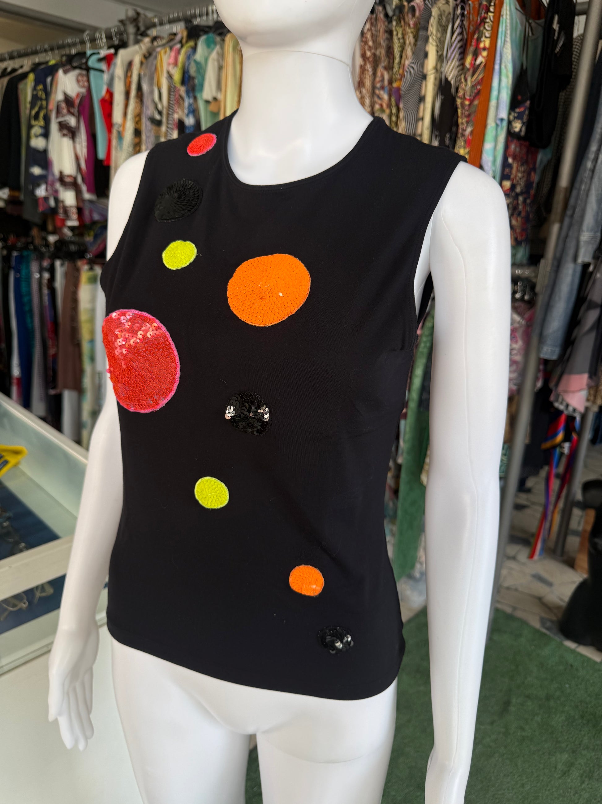 Top Moschino pianeti 90s