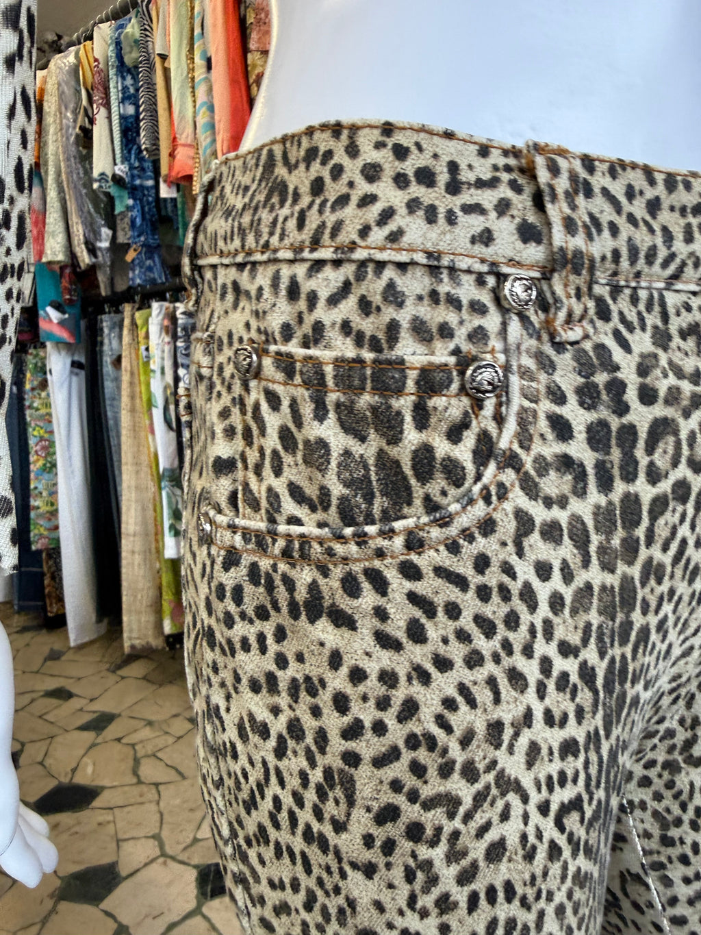 Jeans Roberto Cavalli leopardo FW1997