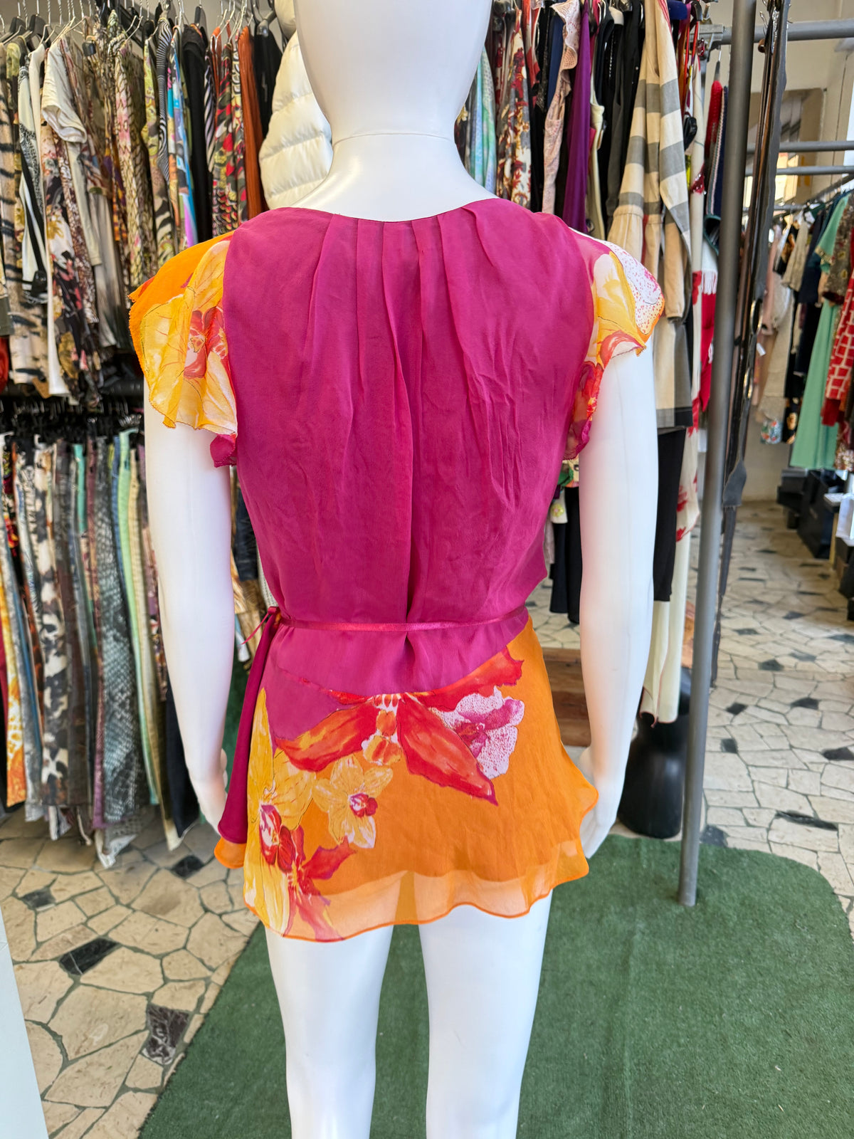 Top Diane Von Fustenberg orchidee in seta 00s