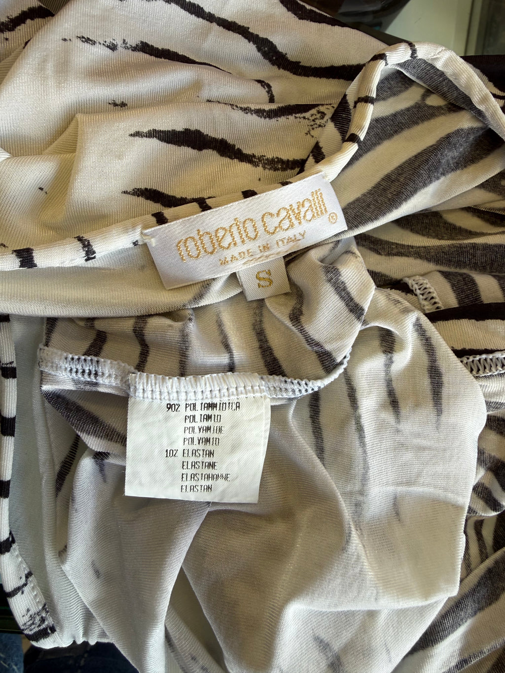 Top Roberto Cavalli zebra SS2000
