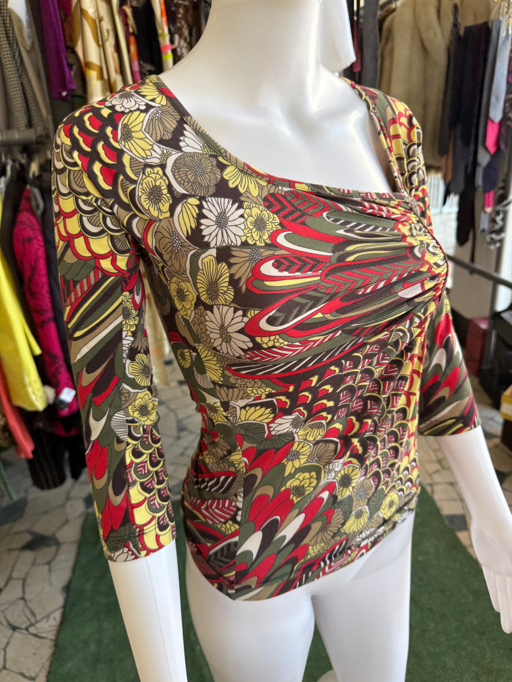 Top Roberto Cavalli astratto 2000s