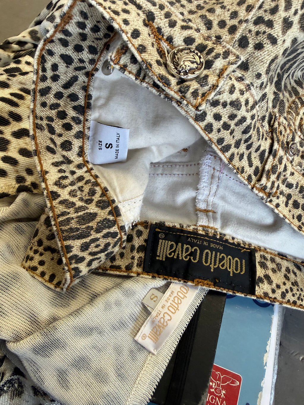 Completo Roberto Cavalli leopardo FW1997