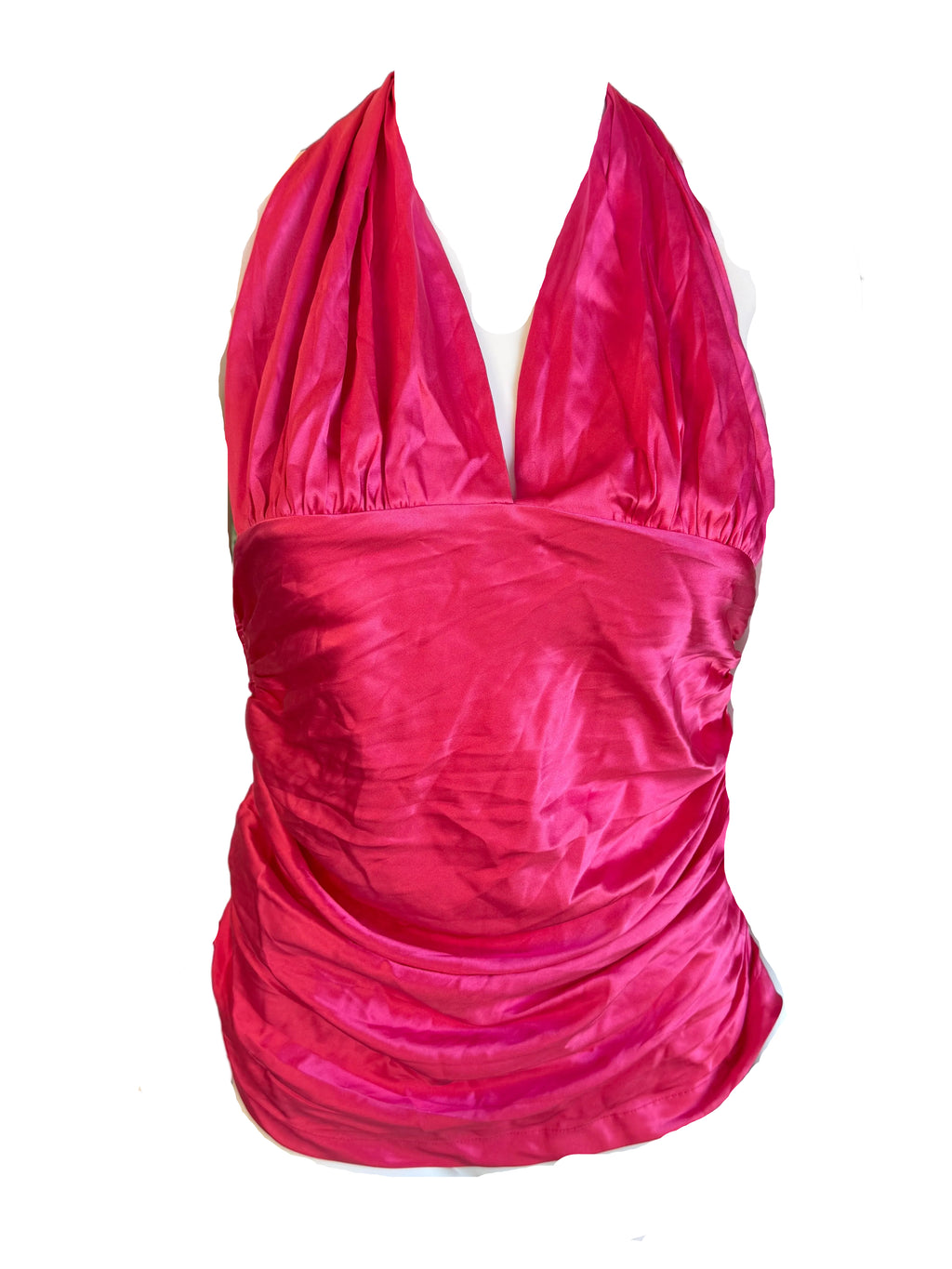 Top Dolce & Gabbana seta fucsia 00s