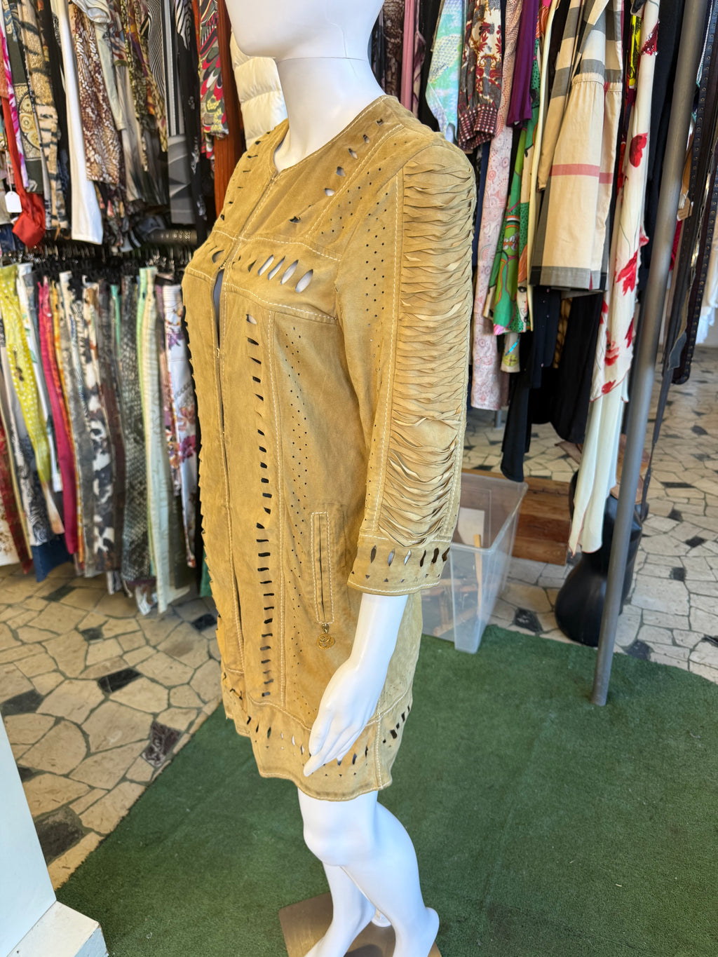 Giacca Western Roberto Cavalli in pelle 00s