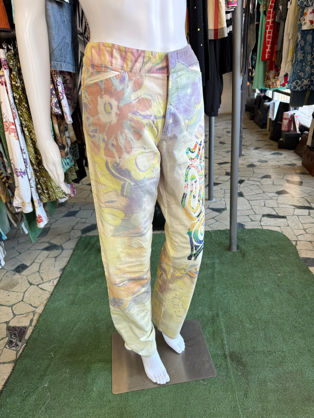 Pantalone Gianfranco Ferrè ricamato 00s