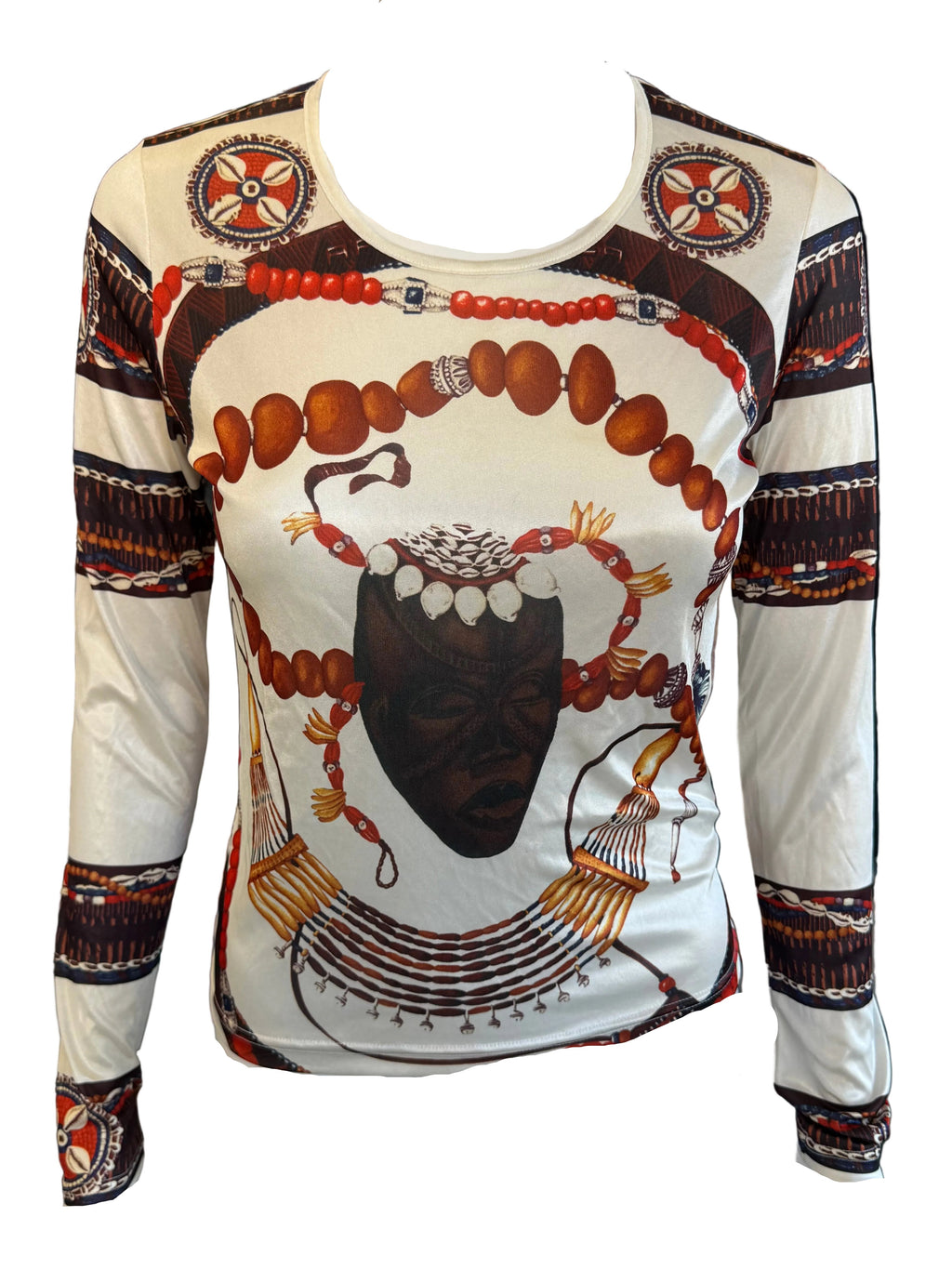Top Etro stampa tribale manica lunga 2004