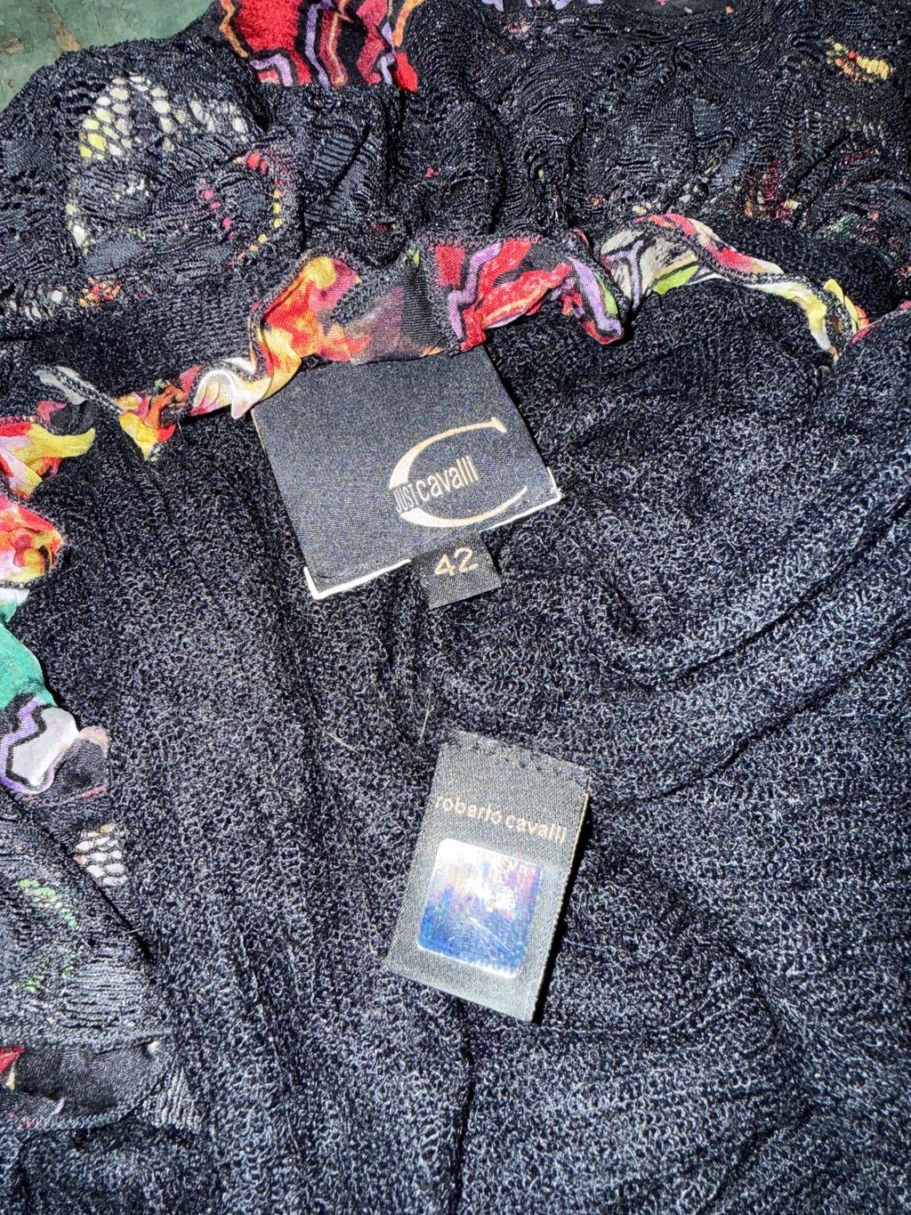 Cardigan pizzo colori Roberto Cavalli Just 2000”