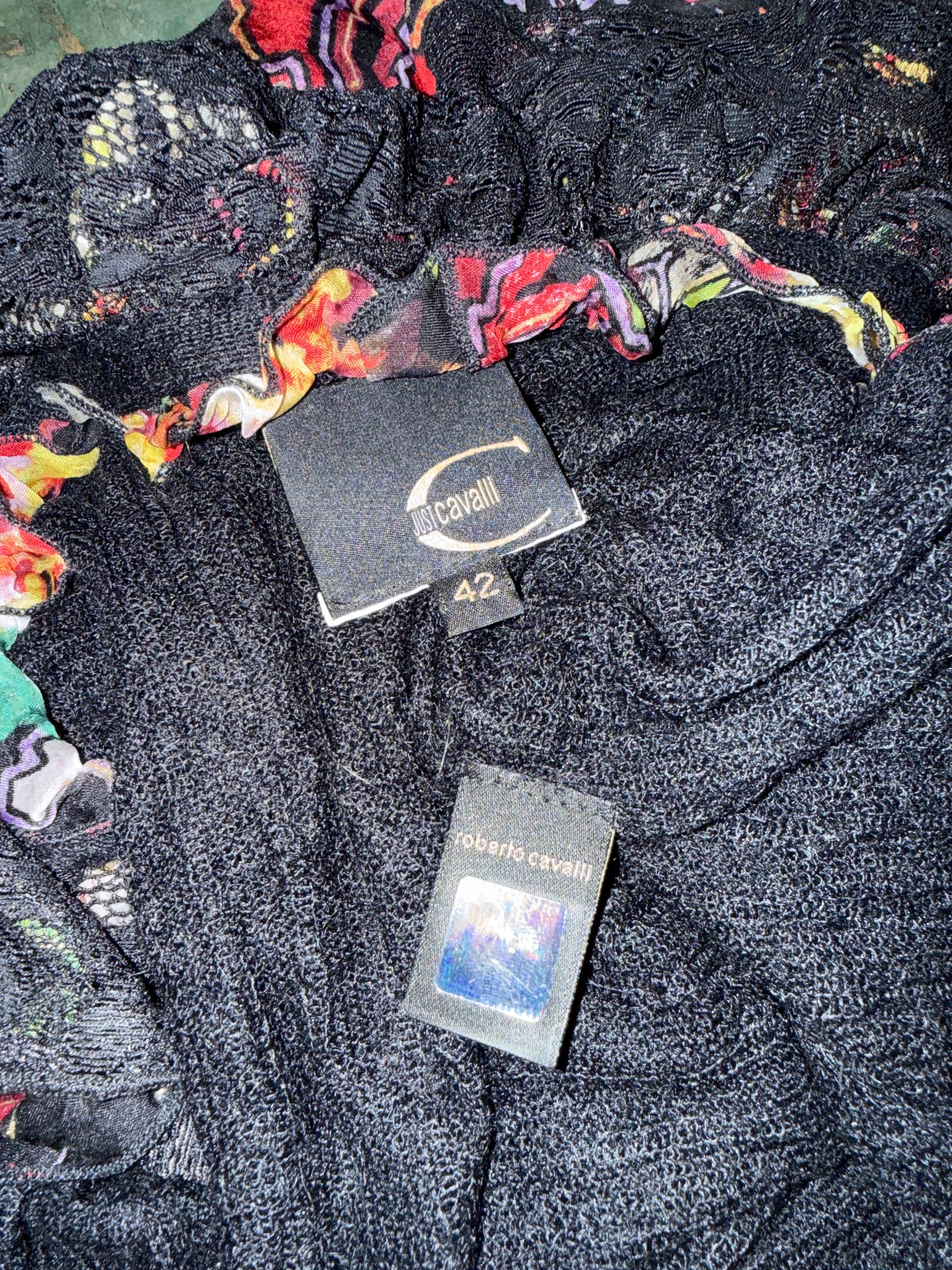 Cardigan pizzo colori Roberto Cavalli Just 2000”