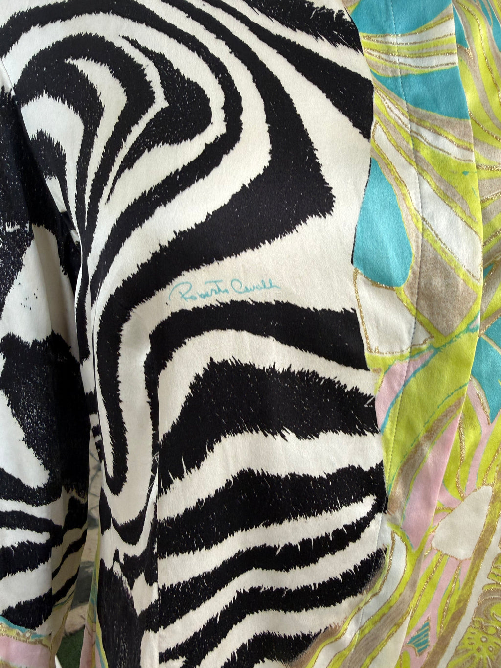 Camicia patchwork Roberto Cavalli SS2004 animalier