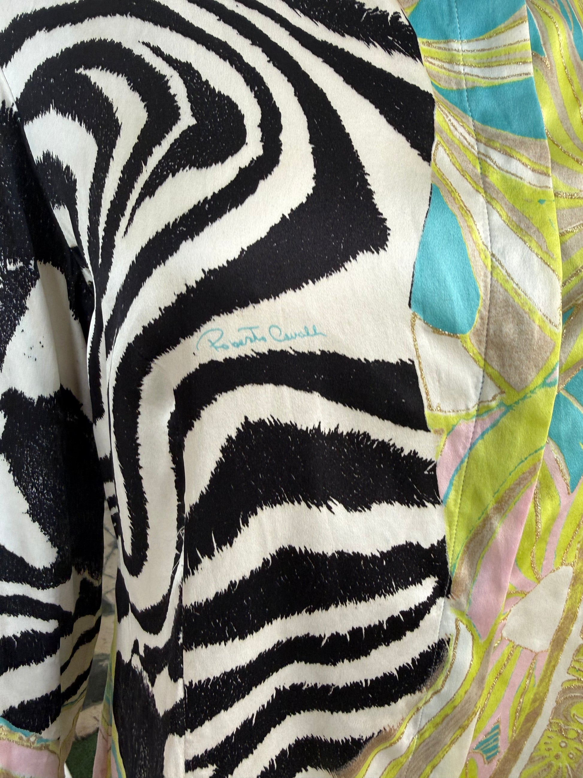 Camicia patchwork Roberto Cavalli SS2004 animalier