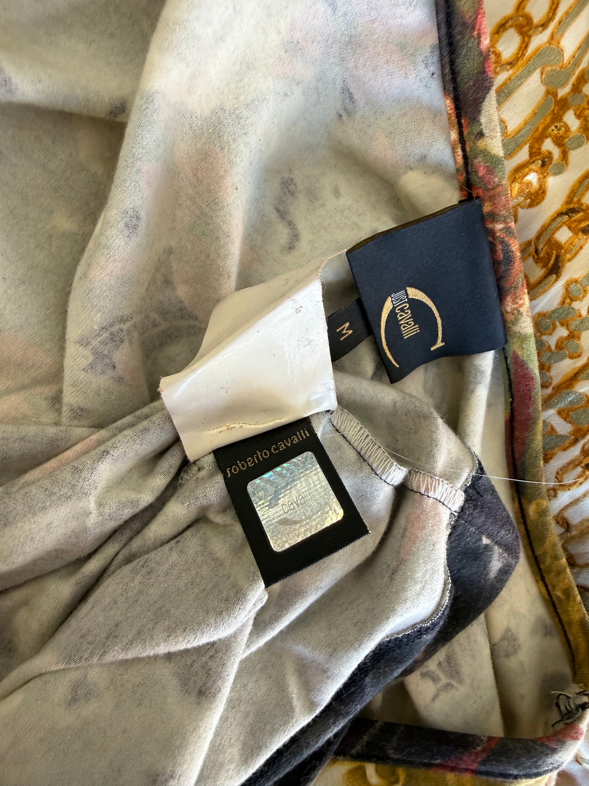Top Roberto Cavalli floreale 2000s