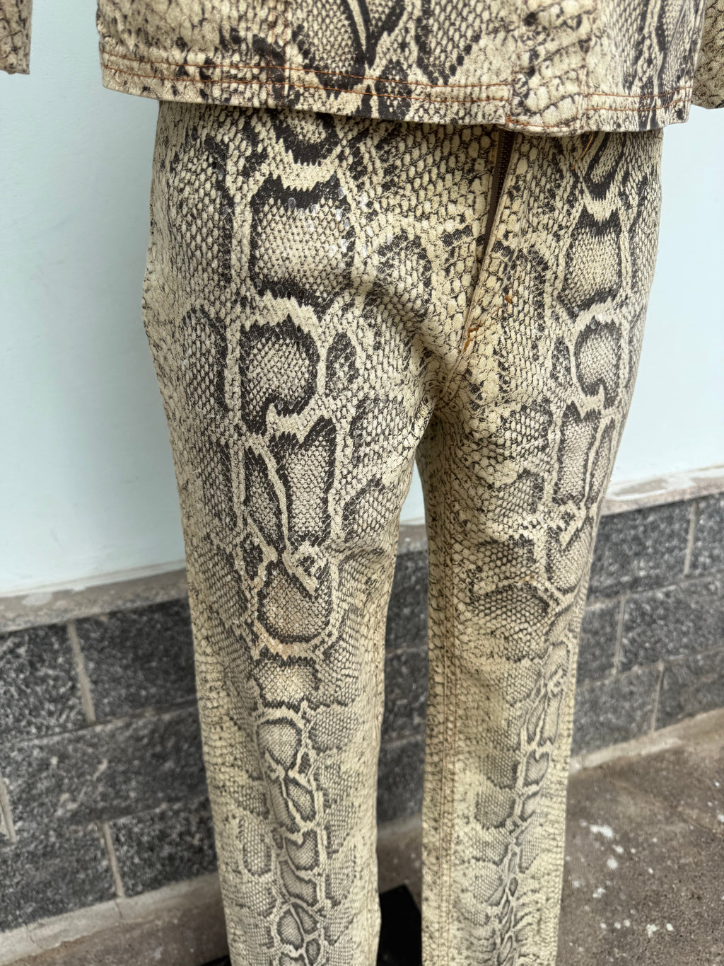 Completo Roberto Cavalli SS1998 stampa serpente pitone