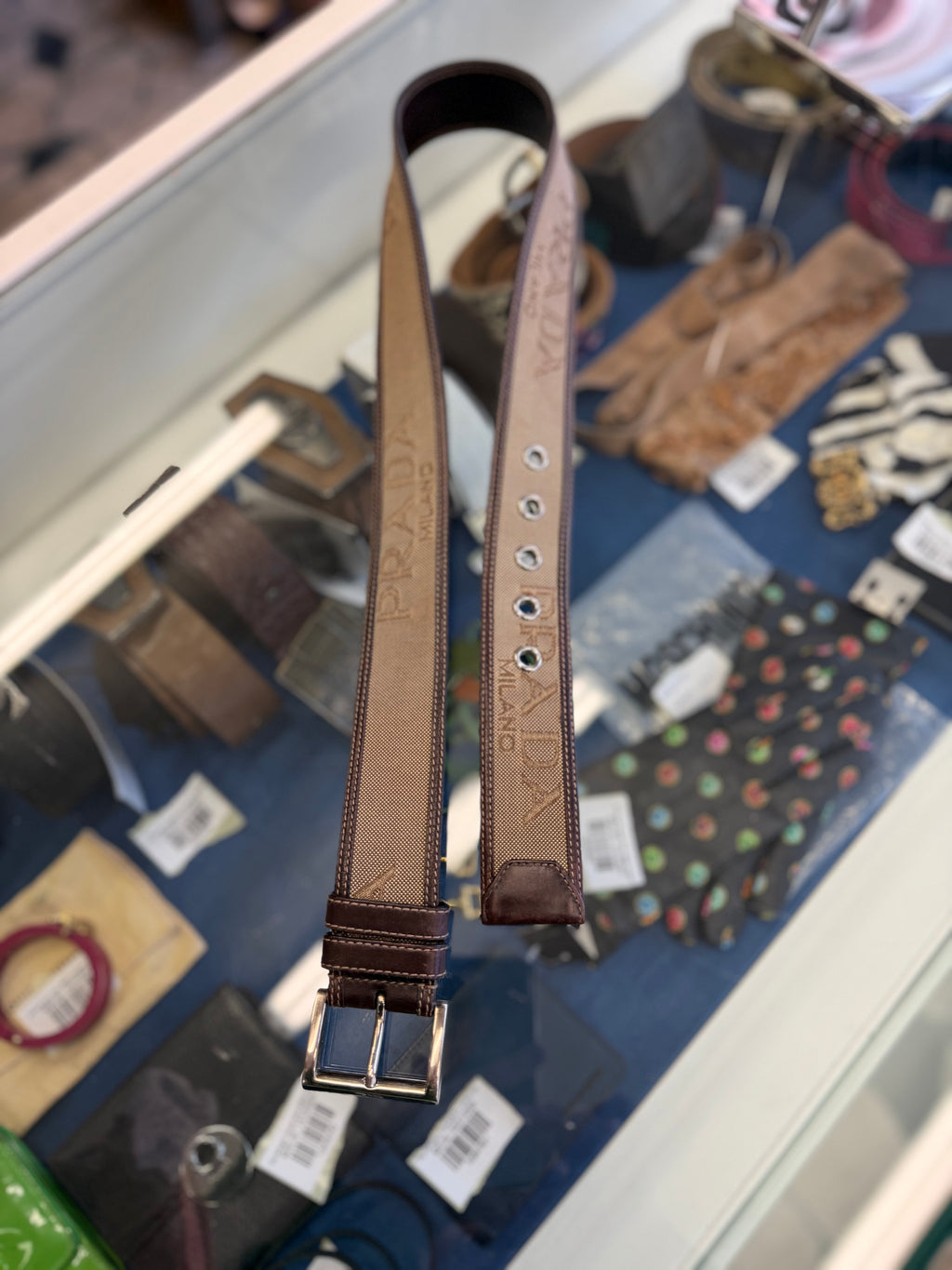 Cintura Prada Logo Jacquard 2000”