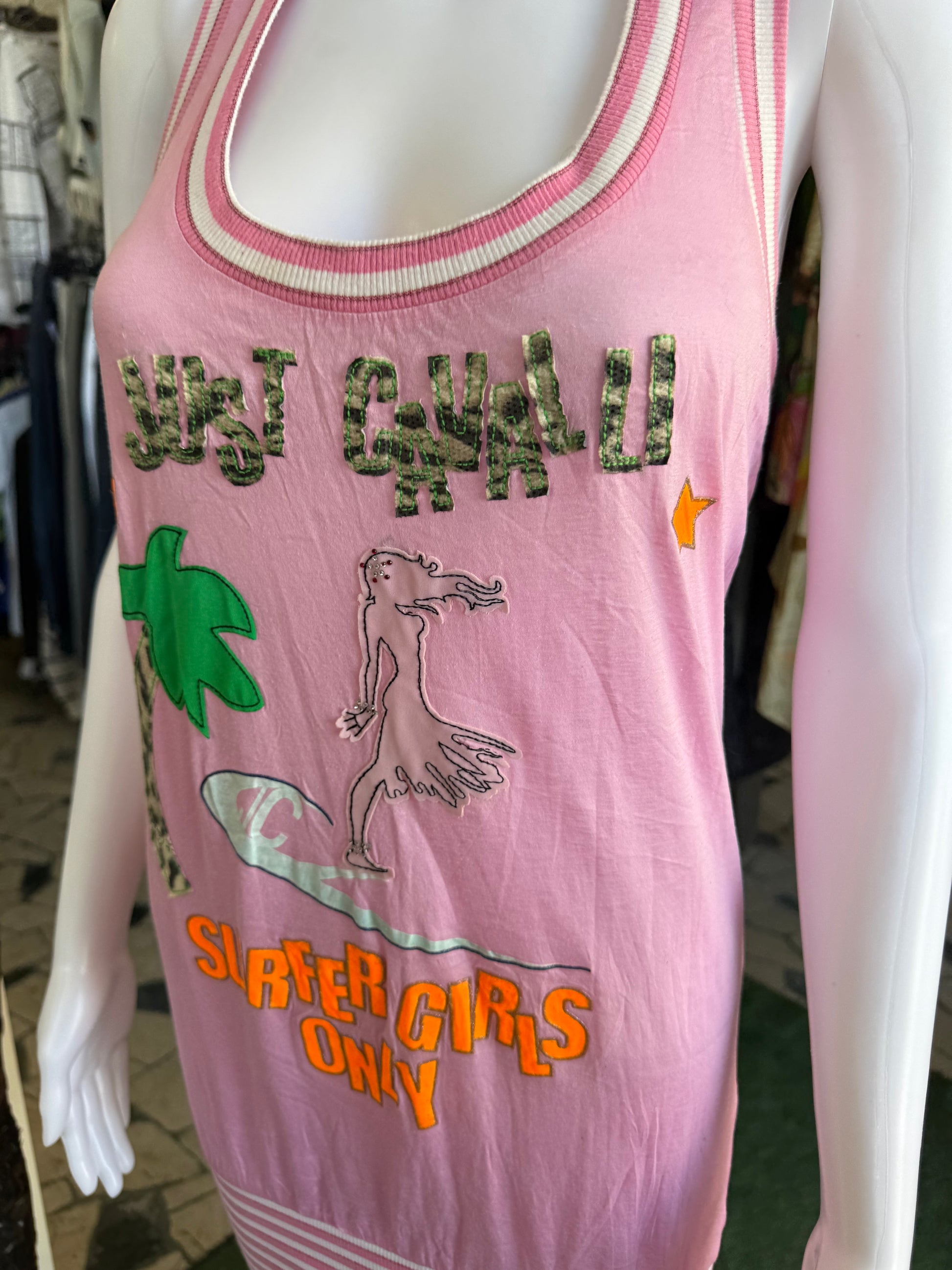 Abito Roberto Cavalli spiaggia 2000s