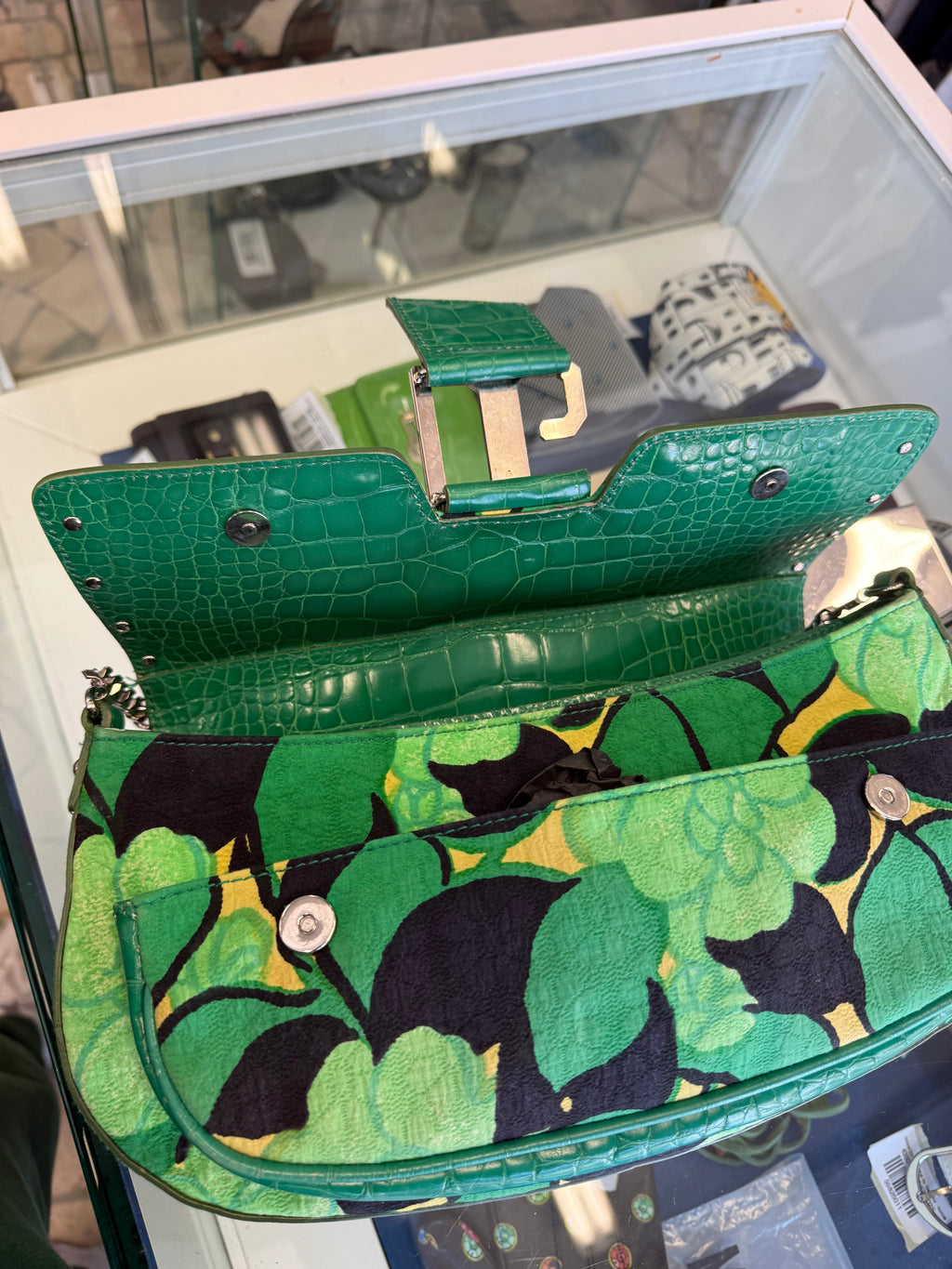 Borsa baguette Dolce&gabbana SS2004 quadrifoglio