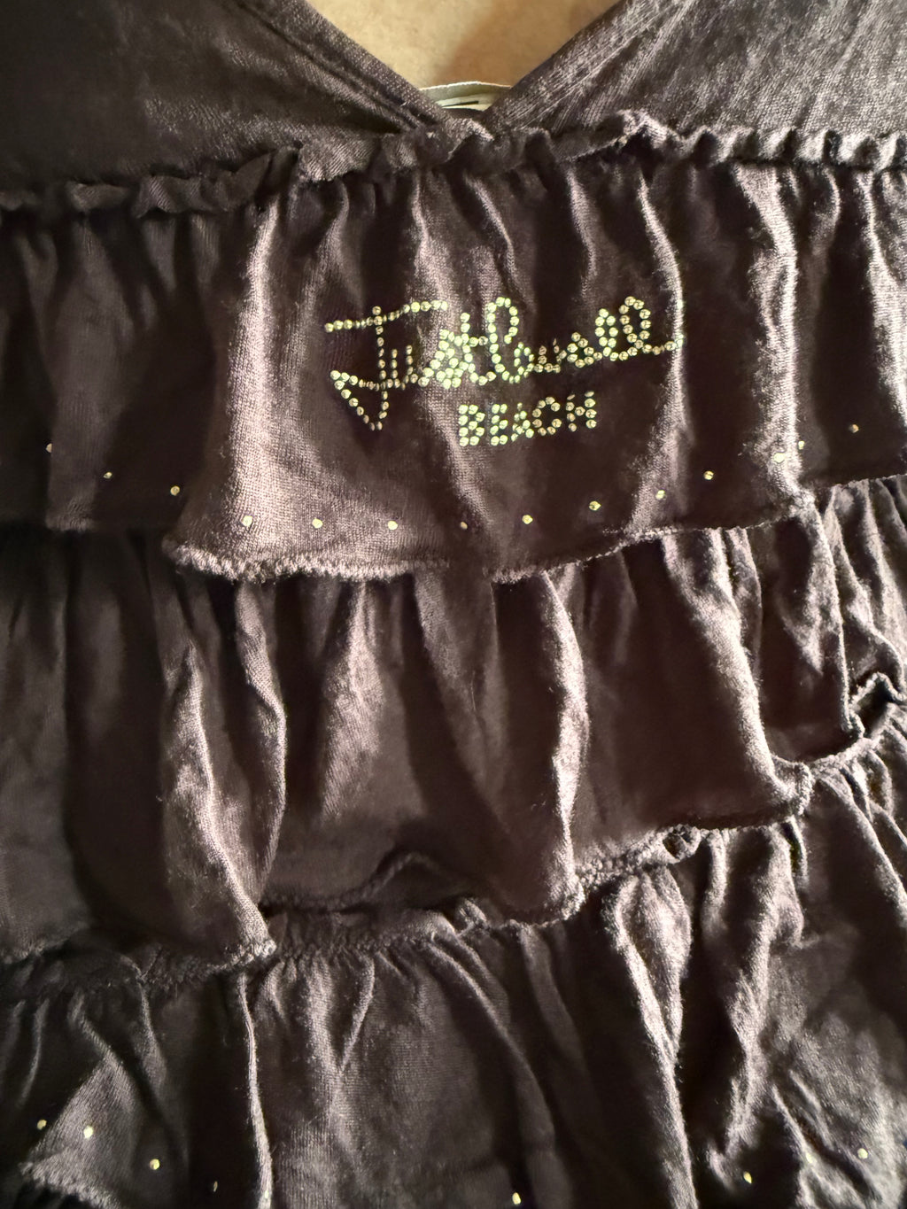 Abito Roberto Cavalli marrone ed oro Just 2000”