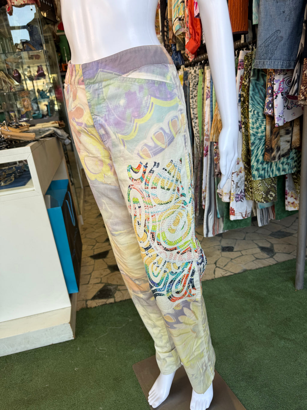 Pantalone Gianfranco Ferrè ricamato 00s