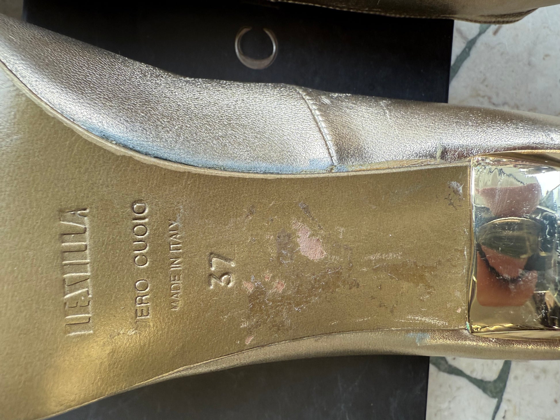 Tacchi gioiello  Le Silla oro e Swarovski