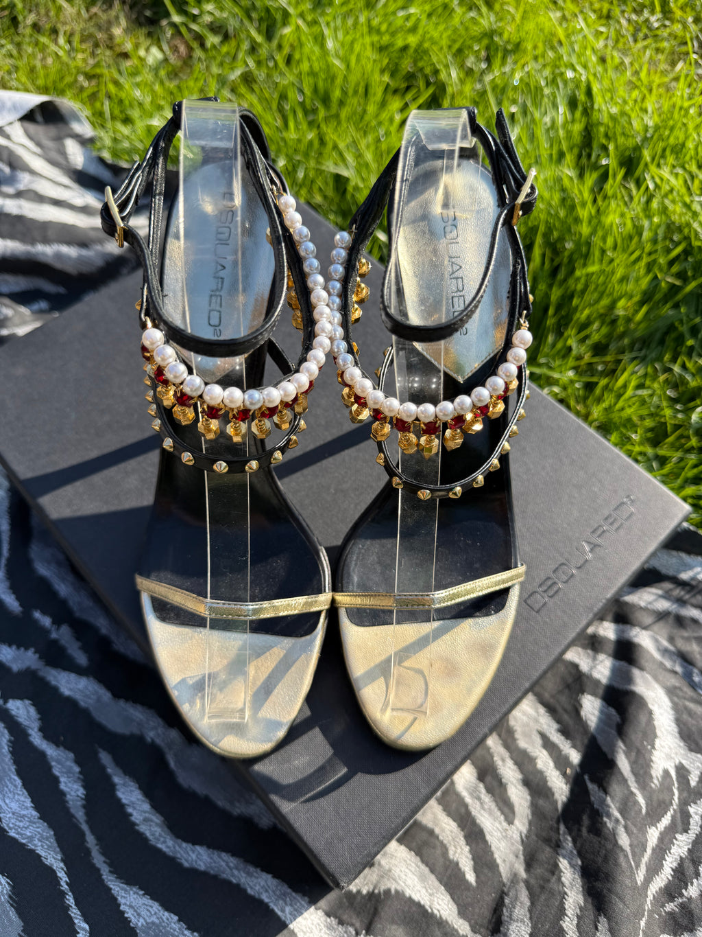 Sandali Dsquared2 gioiello anni 2000"