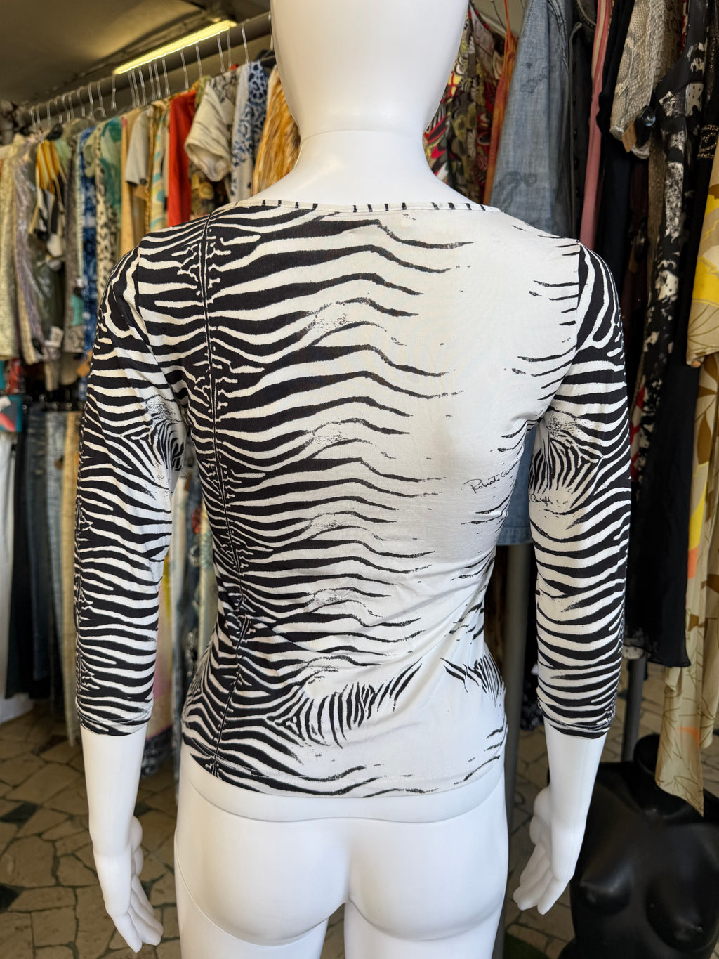 Top Roberto Cavalli zebra SS2000