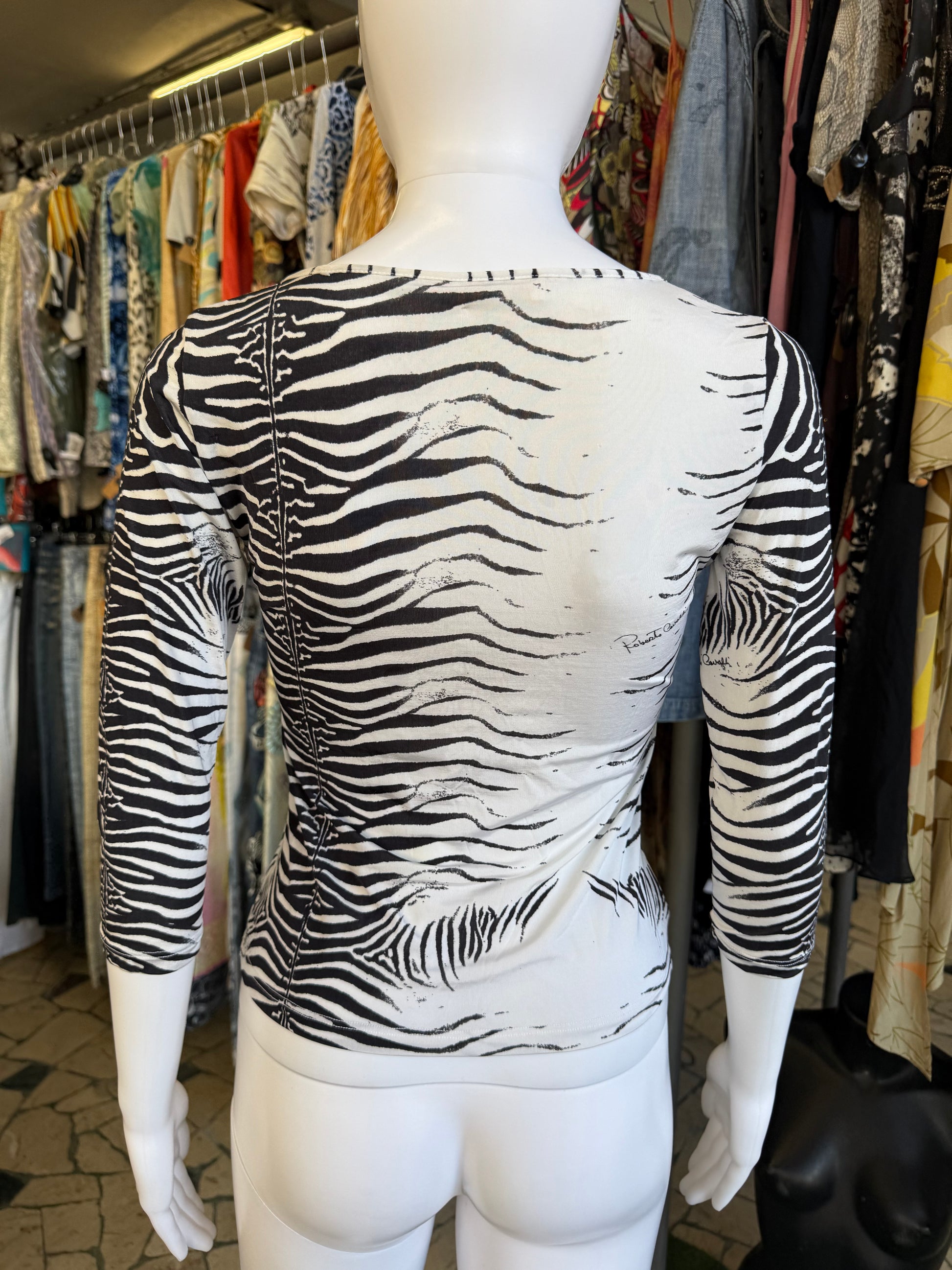 Top Roberto Cavalli zebra SS2000