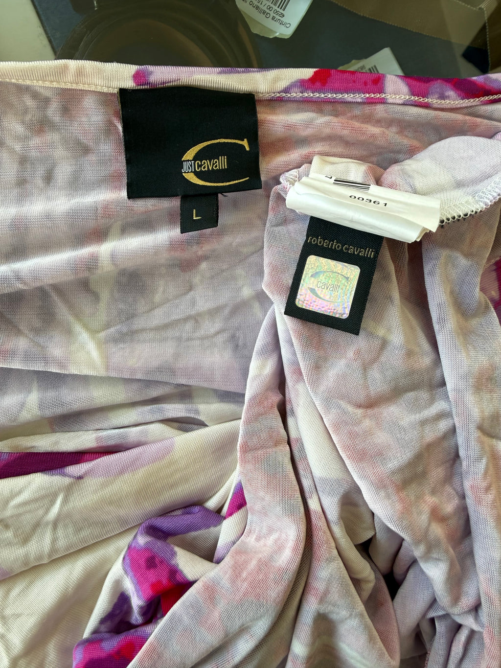 Top Roberto Cavalli petali maxi 2000s