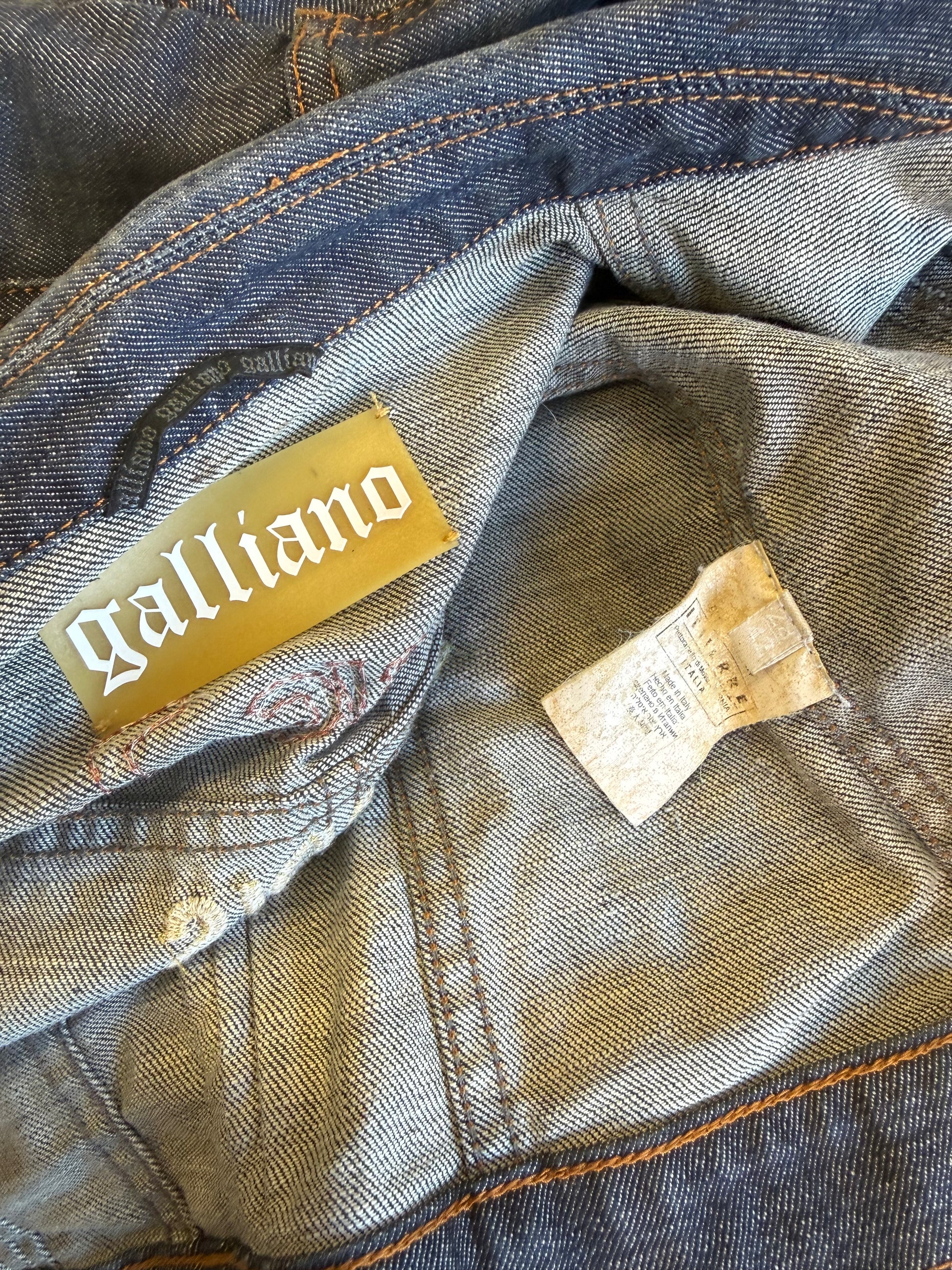 Giacca John Galliano ricamata 2000s