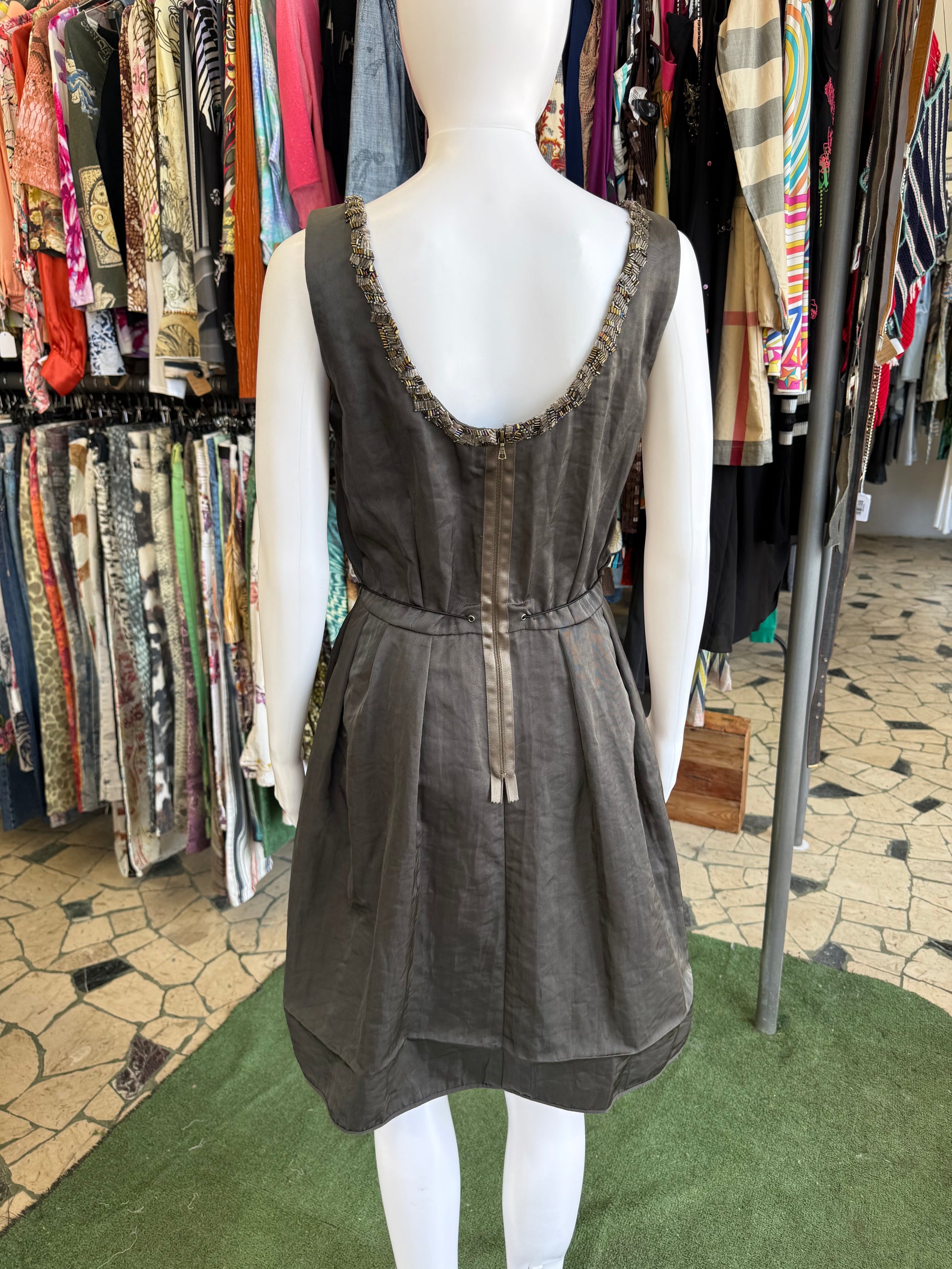 Abito Marni in nylon ricamato 00s